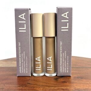 Set of 2 ILIA Liquid Powder Matte Eye Tint ADOBE 0.12 fl oz (3.5 ml)